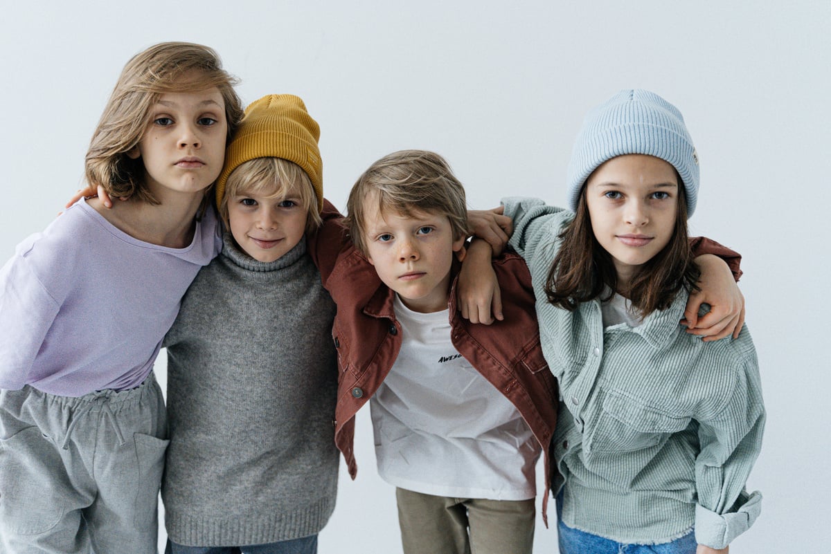 Group of Fashionable Kids